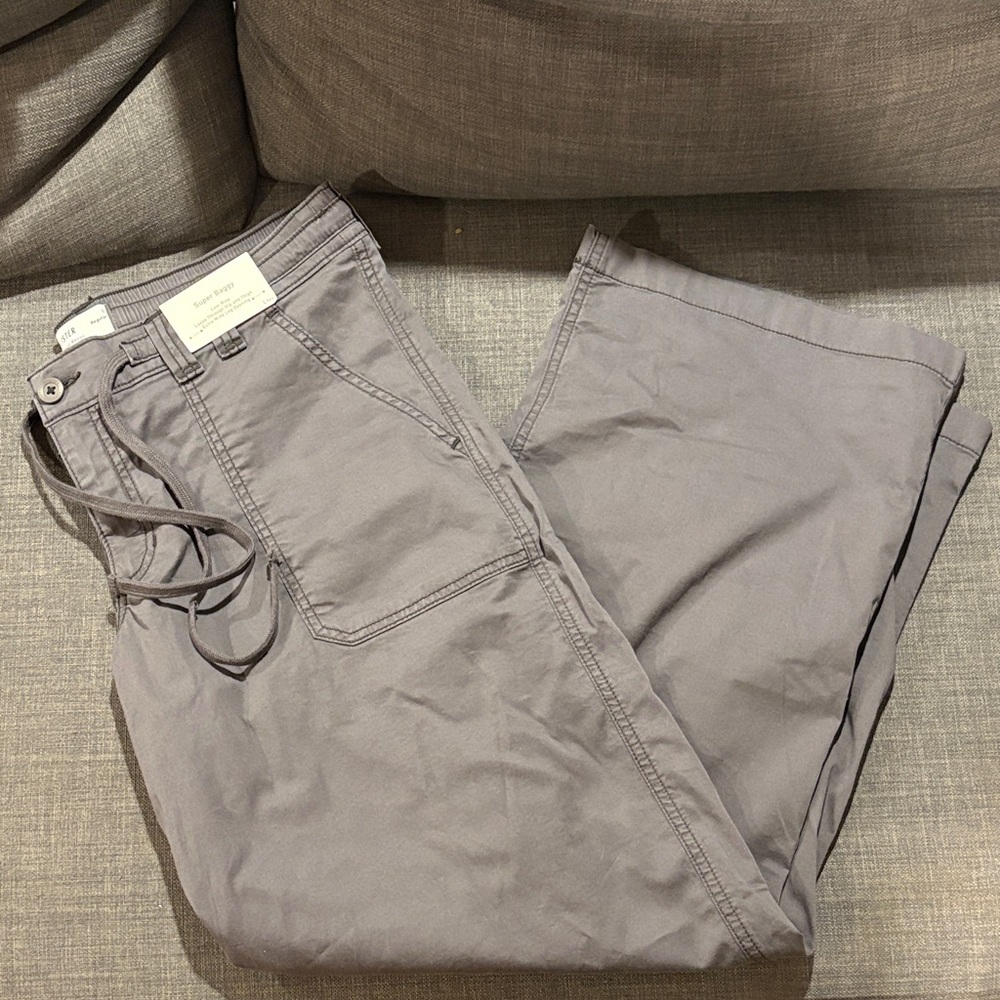 Hollister Gray Wide Leg Pants